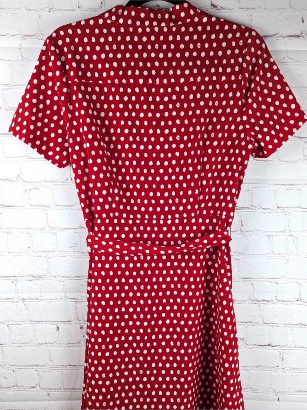A New Day Retro Red/White Polka Dot Dress - Small